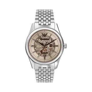 Emporio Armani AR60095 Montre Pour Homme En Acier Inoxydable Argenté 43 Mm