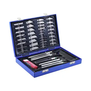 To-7692339 Messenset 50-delig Scalpel Sjabloonmes Precisiemes Snijwerkset 56 Onderdelen