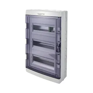 Sygonix Sy-6696062 Kleine Verdeelkast Opbouw (op Muur) Aantal Groepen, 36 Aantal Rijen, 3 Inhoud, 1 Stuk(s)