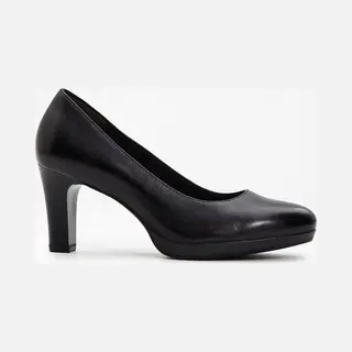 Tamaris Leren Pumps Voor Dames, Zwart, 39 Eu