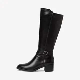 Tamaris Leather Boots Unisex Schwarz