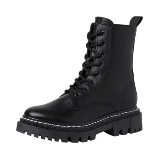 Tamaris Leather Bootie Unisex Black