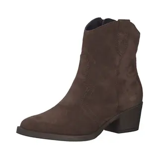 Tamaris Leather Bootie Unisex Brown