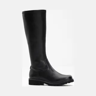 Tamaris Dames Long Boot Flat 1-25613-45 Hoge Kniehoge Laarzen Dames, Zwart., 36 Eu