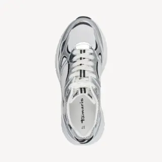 Tamaris Sneakers Laag Lichtbeige / Rose-goud / Rosé / Wit