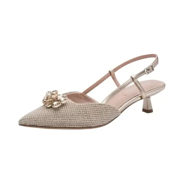 Tamaris Damen Sling Pump Mit Stilettoabsatz, Grau, 36 Eu thumbnail