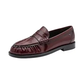 Tamaris Damen Loafer Flach, Rot (Merlot Patent), 39