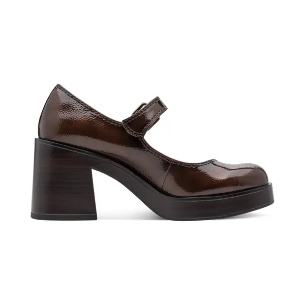 Tamaris Escarpins à Talon Bloc Pour Femme Marron (marron Breveté) 40 thumbnail