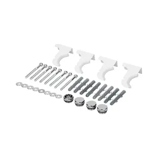 Universeel Bevestigingsmateriaal Voor Radiatoren Complete Set Wit LuxeBath
