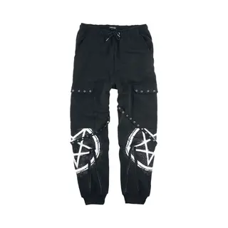 Gothicana By Emp Joggers With Pockets And Straps Cloth Trousers Black