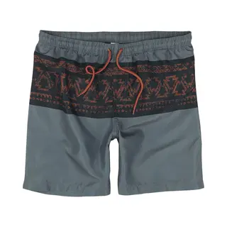 Red By Emp Swim Shorts With Graphic Design Badeshort Dunkelgrau In S