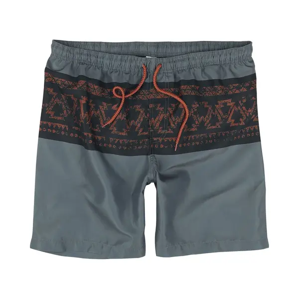 Red By Emp Swim Shorts With Graphic Design Swim Shorts Dark Grey thumbnail
