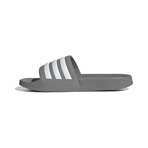 Adidas Unisex Adilette Shower Slides, Grey Three/Cloud White/Grey Three, 8 Uk thumbnail