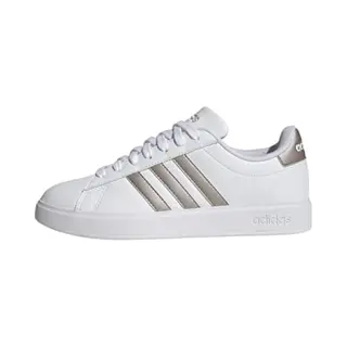 Adidas Women's Grand Court 2.0 Sneaker, Ftwr White Platin Met Platin Met, 4 Uk