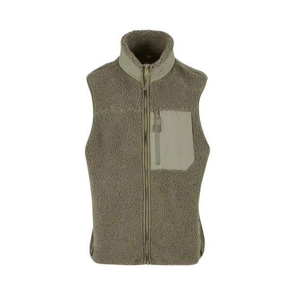 Urban Classics Sherpa Vest Palegreen, M thumbnail