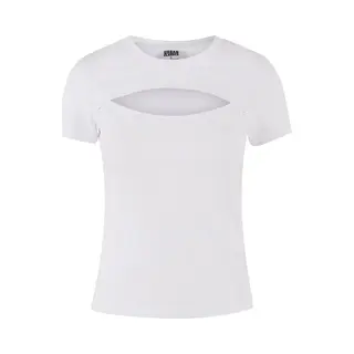 Short T-shirt For Women Urban Classics Cut Out