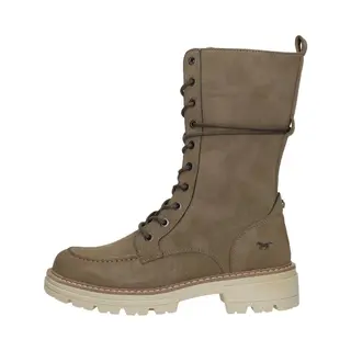 Mustang Dames Veterboot - Taupe - Maat 37
