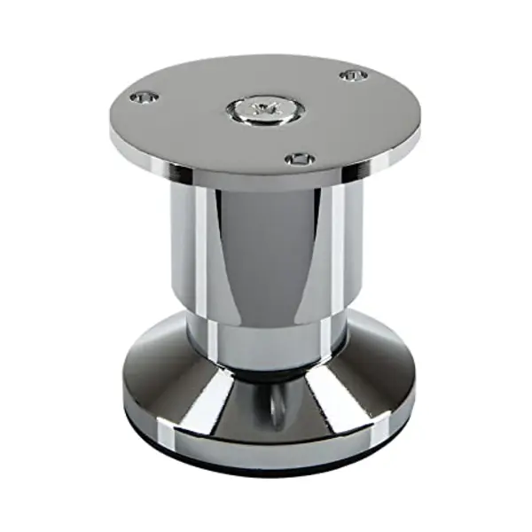 So-Tech® Möbelfuß Alpha, Belastbar Bis 250 Kg, Höhenverstellbar Bis 15 Mm, (1-St), Höhe 50 Mm, Aluminium, Chrom Poliert thumbnail