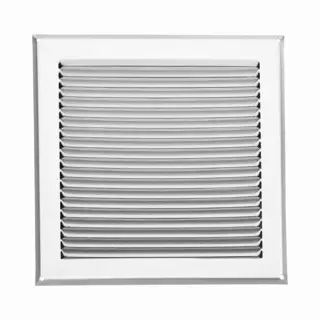 Sotech Aluminium Ventilatierooster 250 X 250 Mm Inox Look Met Muggengaas Ventilatierooster Voor Opschroefbare Montage