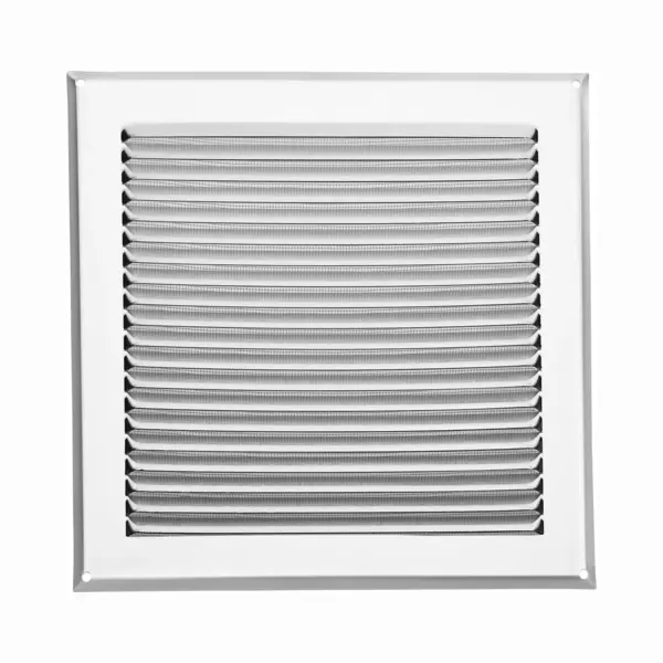 Sotech Aluminium Ventilatierooster 250 X 250 Mm Inox Look Met Muggengaas Ventilatierooster Voor Opschroefbare Montage thumbnail