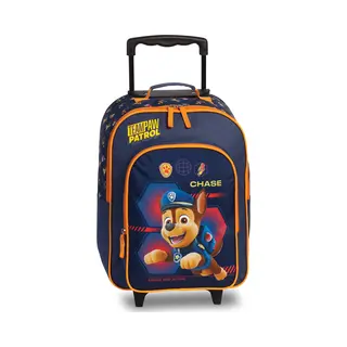 Fabrizio Paw Patrol Chase Marshall Skye Kinder Trolley Kinderkoffer Weichgepäck Polyester 32 X 42 X 16/21 Cm Vol. 17 L (Dunkelblau Chase)