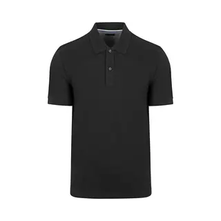 Olymp Herren Polo-Shirt Kurzarm Casual.Wirk, Pikee, 984 Casual Circular Knit Regular Fit, 99 Schwarz 68, 3XL