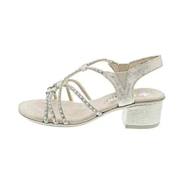 Rieker Women's 64970 Strappy Sandals, Beige, 38 Eu thumbnail