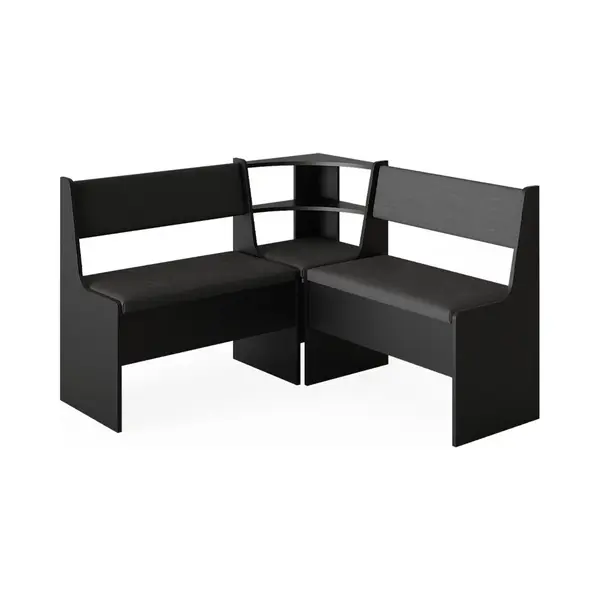 Vicco Roman Eetkamerhoekbank – 120 X 120 Cm Zwart thumbnail