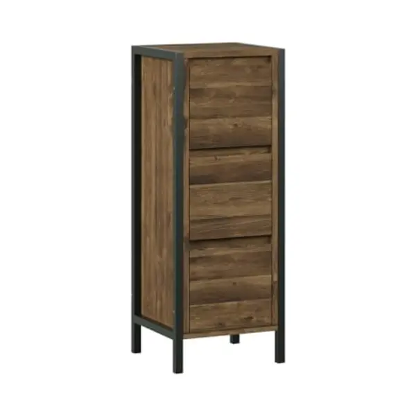 Vicco Badkamermeubel "Naola", Eiken/zwart, 30 X 80 Cm Met 3 Laden thumbnail