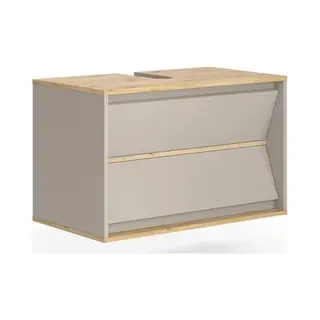Vicco Edelin Wastafelonderkast – 80 X 50 Cm Met 2 Lades Kasjmier