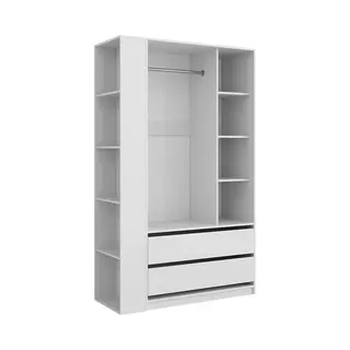 Vicco Elmo Kledingopslagkast – 50 X 200 Cm Set Van 2 Wit