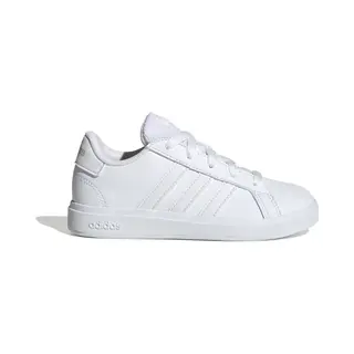 Adidas Unisex Kids Grand Court Lifestyle Tennis Lace-Up Shoes, Cloud White/Cloud White/Grey One, 10 Uk Child