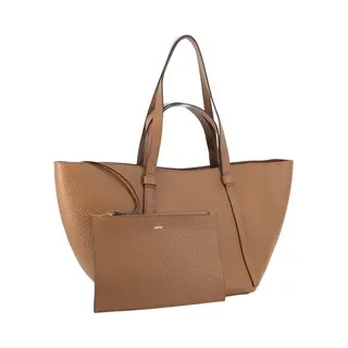 Abro, Damen, Tasche, Cosmo Shopper Tasche Leder 50 Cm, Braun