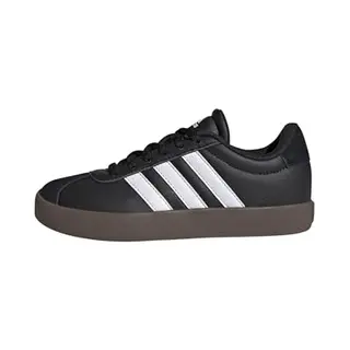 Adidas Unisex Kids Vl Court 3.0 Shoes Kids, Core Black/Cloud White/Gum, 2 Uk