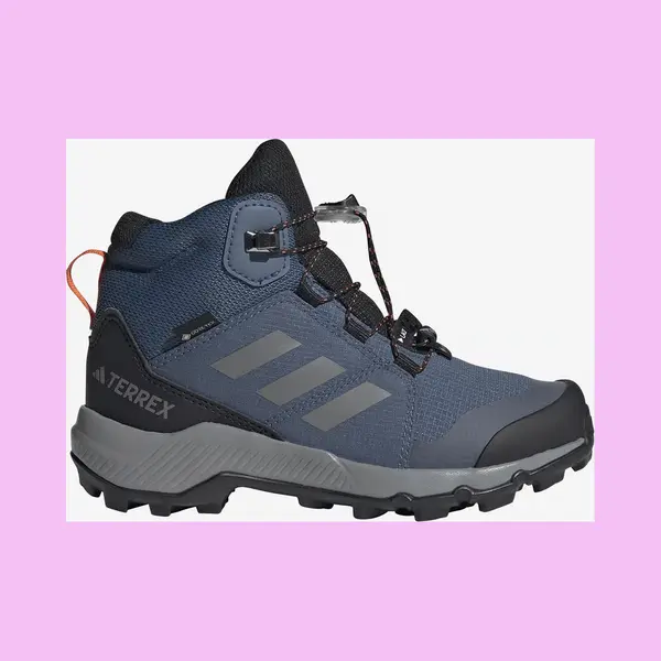 Adidas Terrex Mid Gore-Tex Hiking Boots Blue Black Kids - 28 thumbnail