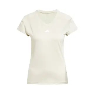 Adidas Performance Aeroready Train Essentials Minimal Branding V-hals T-shirt - Dames - Beige