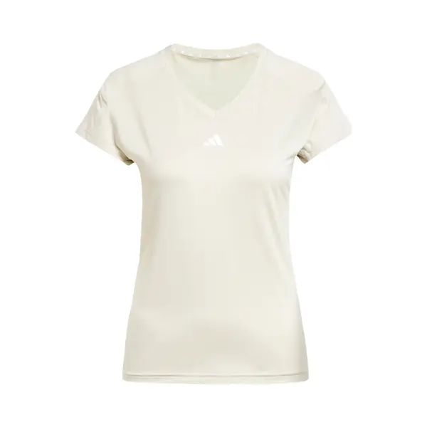 Adidas Performance Aeroready Train Essentials Minimal Branding V-hals T-shirt - Dames - Beige thumbnail