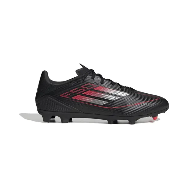 Adidas Unisex F50 League Football Boots Fg/Mg, Core Black/Iron Metallic/Lucid Red, 8 Uk thumbnail