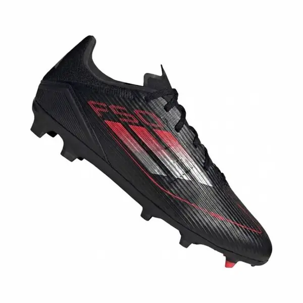 Adidas Unisex F50 League Football Boots Fg/Mg, Core Black/Iron Metallic/Lucid Red, 6 Uk thumbnail