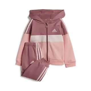 Adidas Tiberio 3 Stripes Colorblock Fleece Trainingspak Roze 0-3 Months Kinderen