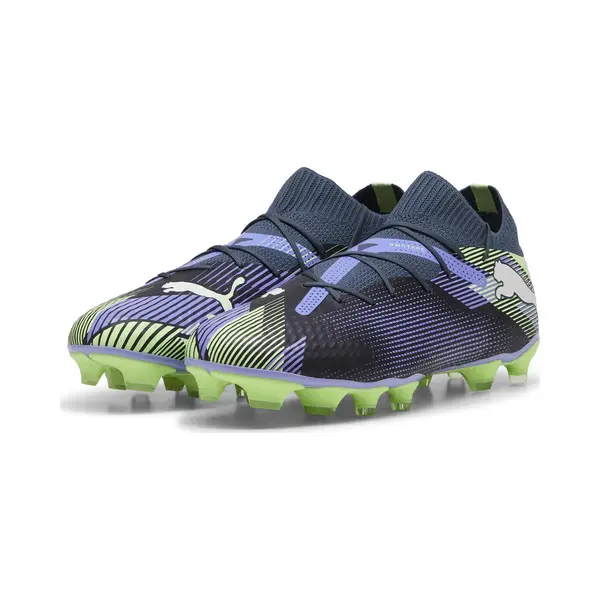 Puma Unisex Adults Future 7 Pro Fg/Ag Soccer Shoe, Gray Skies-Puma White-Fizzy Apple, 6 Uk thumbnail
