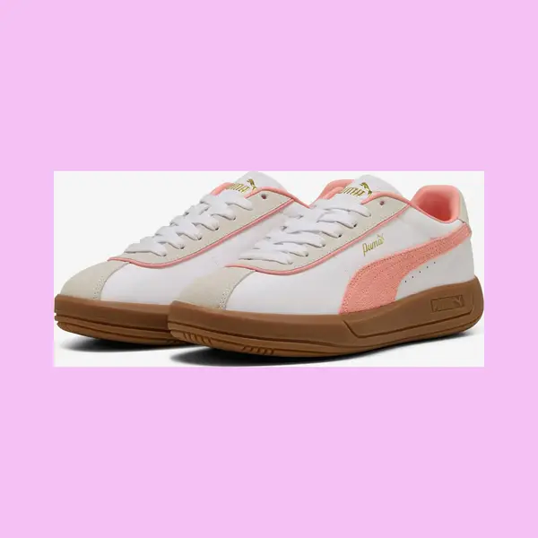 Puma Club Klassika Damen Sneaker Hellbeige/rosa - 38 thumbnail
