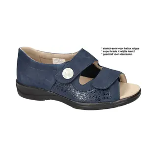 Solidus -Dames - Blauw Donker - Sandalen - Maat 37.5