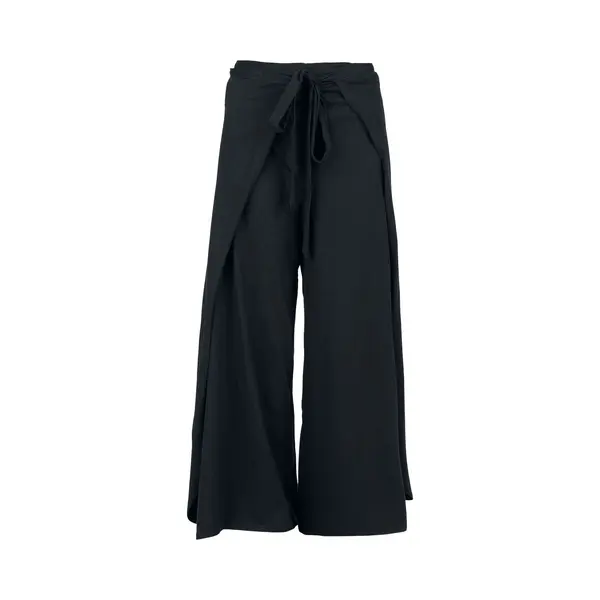 Black Premium By Emp Wrap Trousers Cloth Trousers Black thumbnail