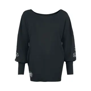 Harry Potter Hedwig Long-sleeve Shirt Black