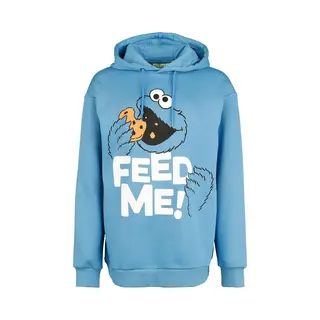 Sesame Street Cookie Monster - Feed Me! - Oversized Hoodie Blue