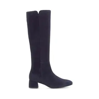 Gabor Ashby Med Abbey Navy Suede Womens Knee-high Boots 75.689.16 In A Plain Suede Leather In Size 4