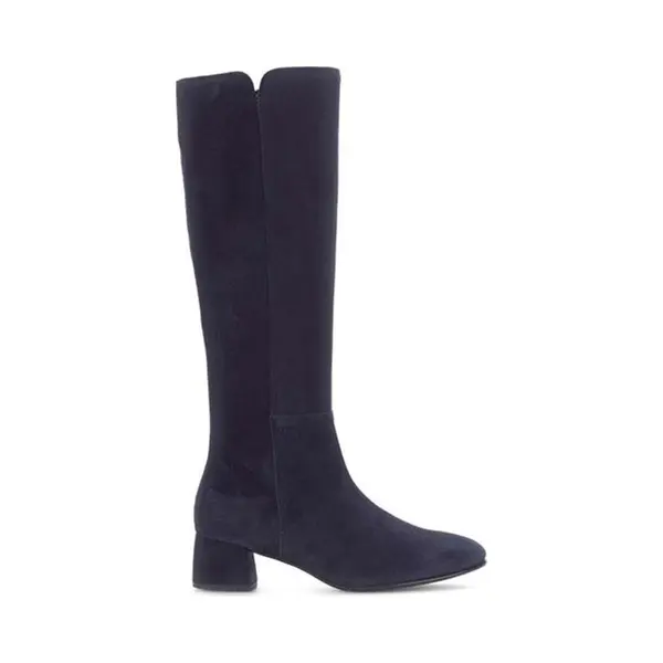 Gabor Ashby Med Abbey Navy Suede Womens Knee-high Boots 75.689.16 In A Plain Suede Leather In Size 4 thumbnail