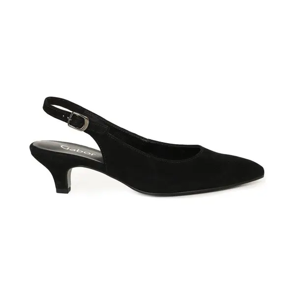 Gabor 'editor' Slingback Court Shoes In Black thumbnail