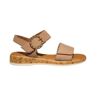Gabor Beige Leren Dames Sandalen